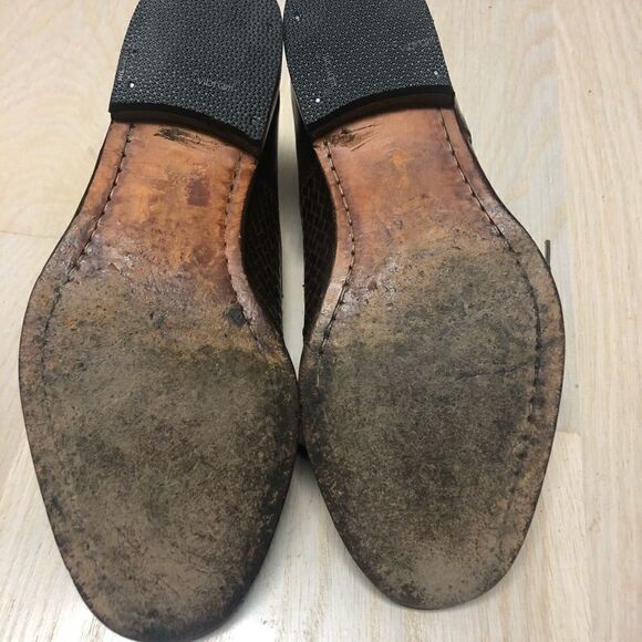 Stephane Kelian Brown Weave Shoes - Picture 6 of 7